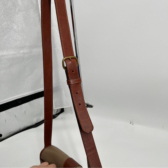 Coach VTG (80’s?) Leather Trimmed Brown Shoulder Bag - Picture 7 of 16